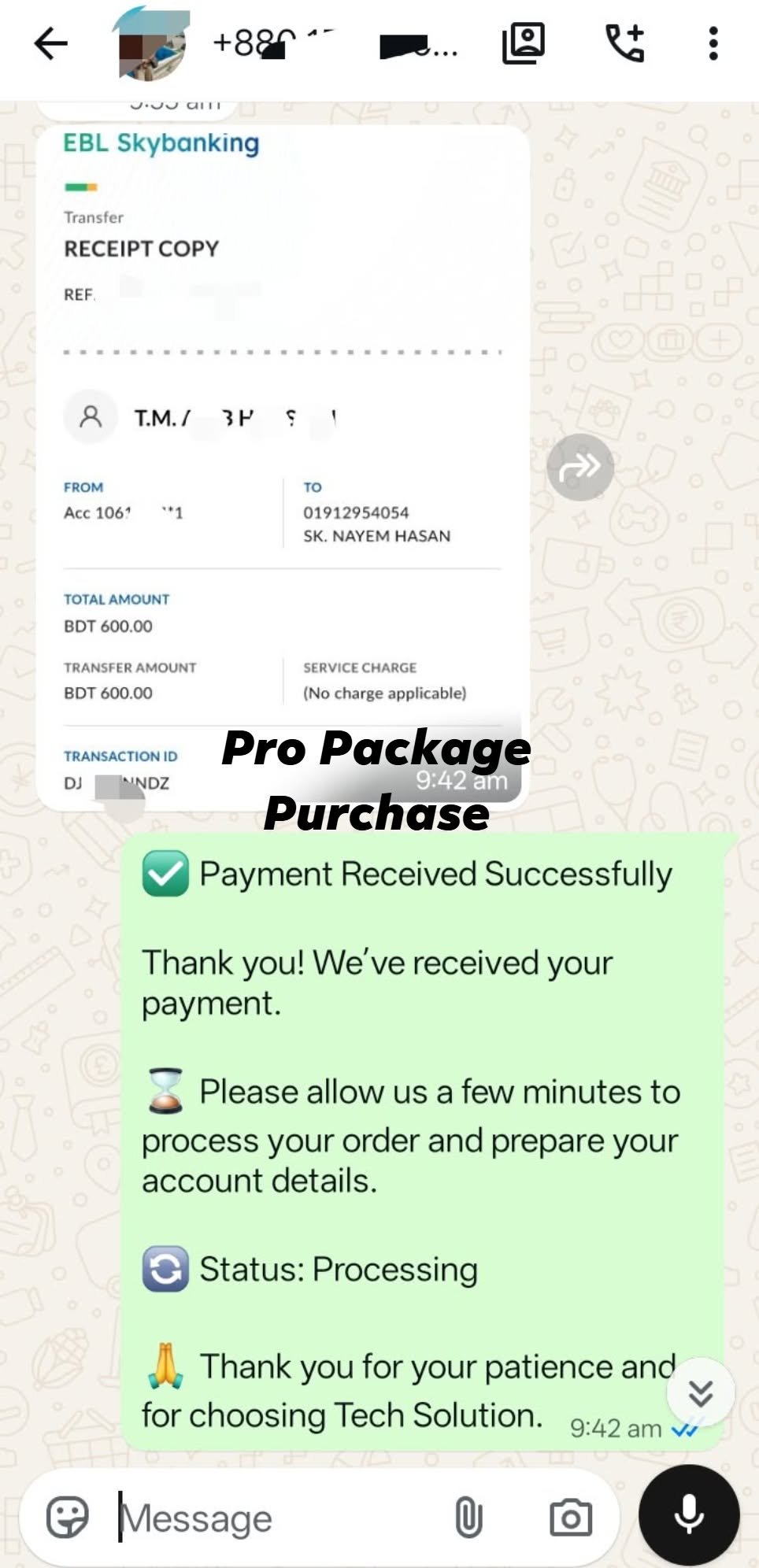 Client screenshot