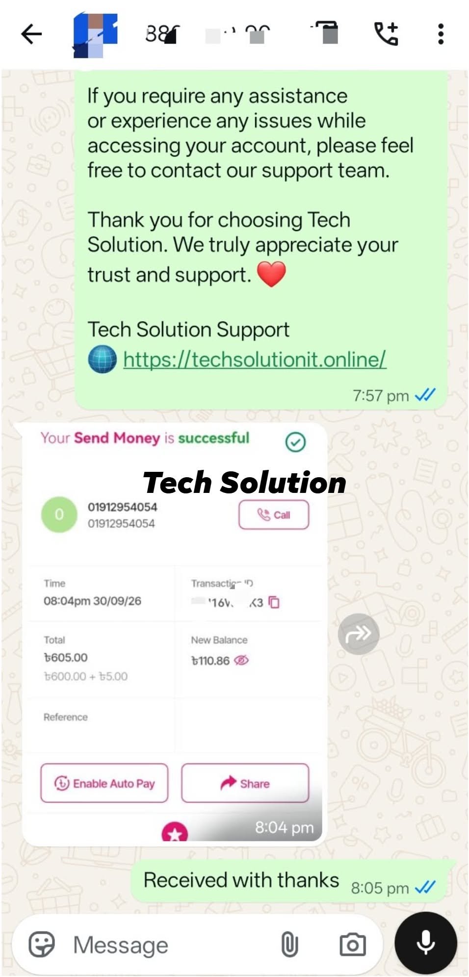 Client screenshot