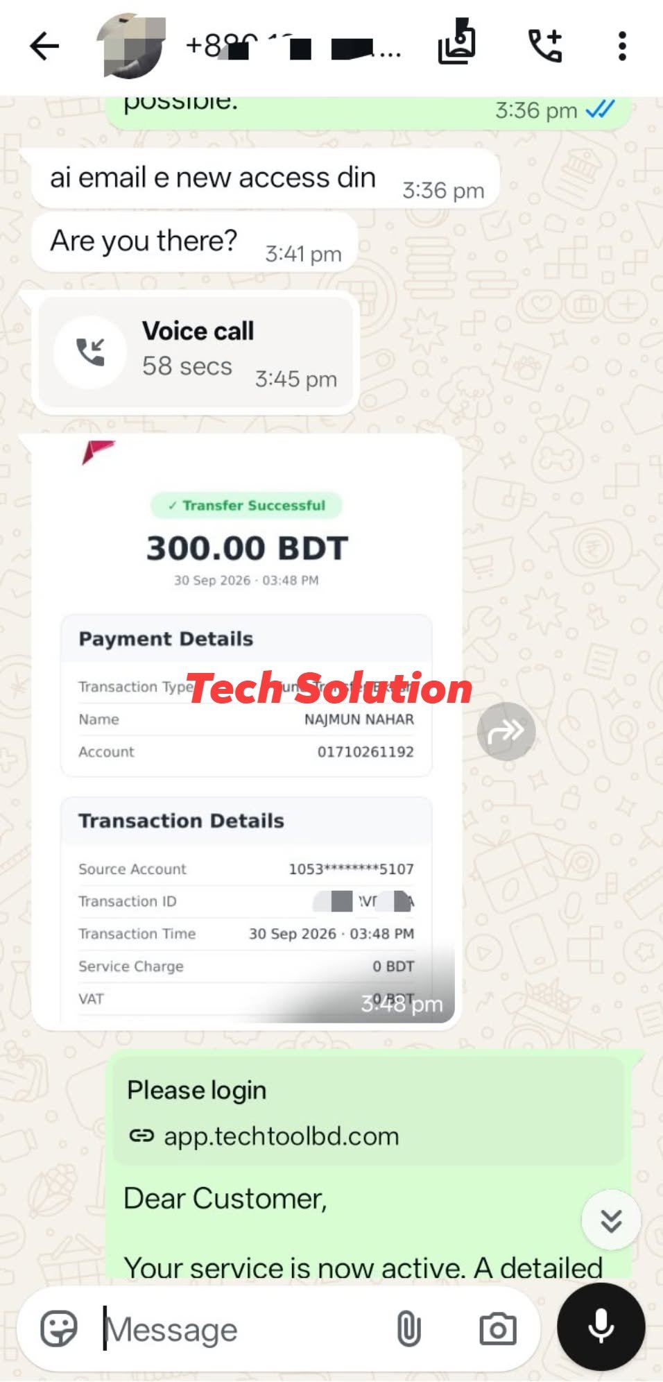 Client screenshot