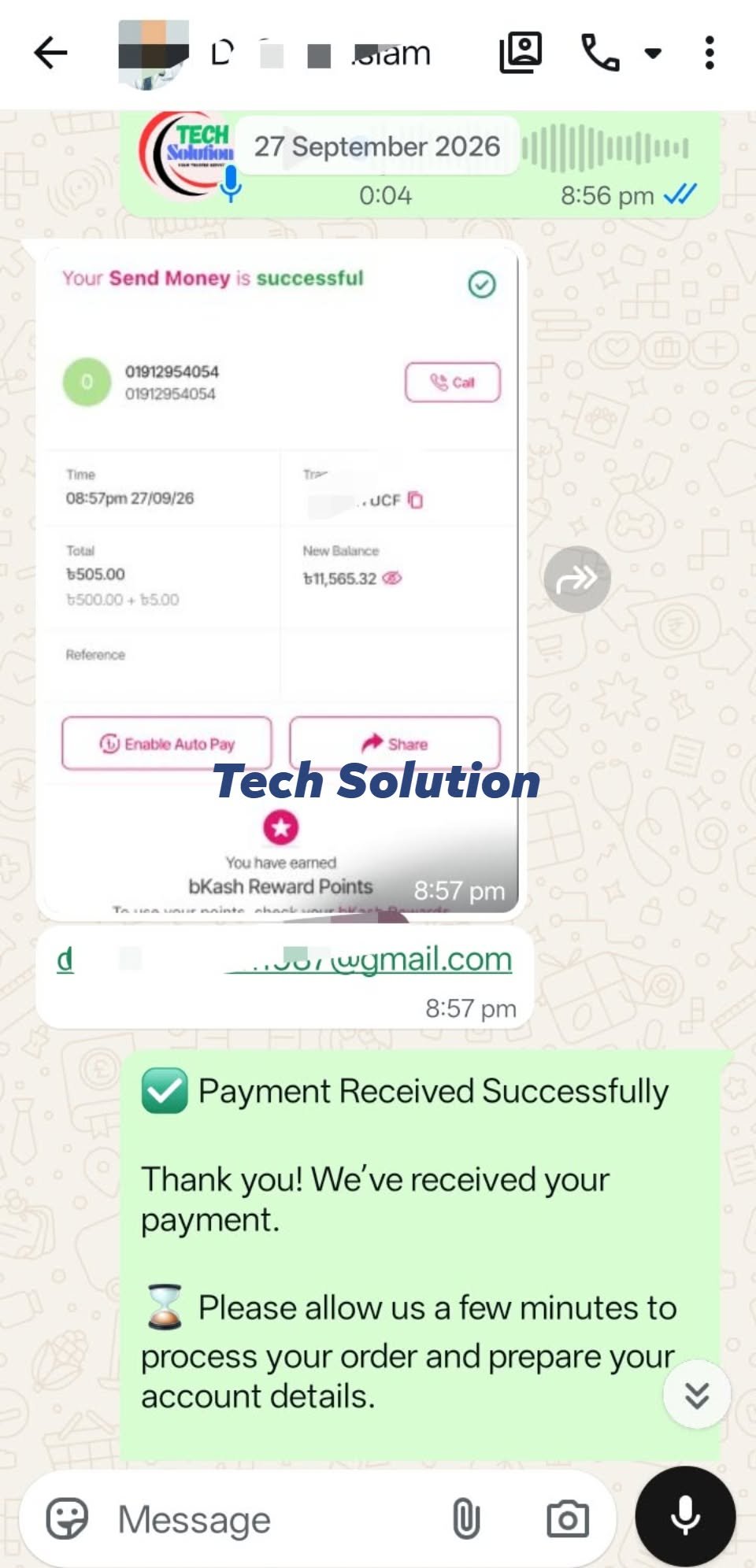 Client screenshot
